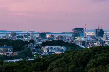 福岡市内夕景