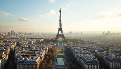 Elegance of Paris The Eiffel Tower and Cityscape