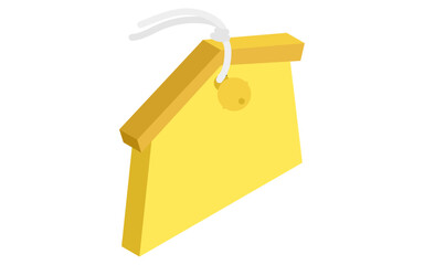 鈴のついた絵馬、アイソメトリックアイコン