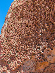Red Rock Stone With Sponge Texture