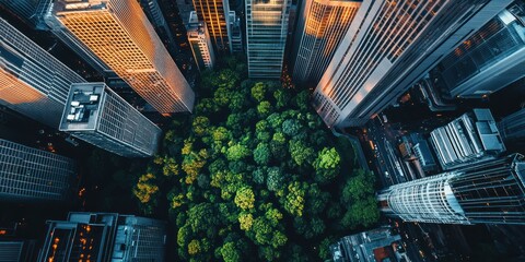 Corporate ESG goals for net zero carbon transformation, with green finance and carbon reduction strategies in action