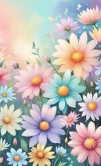 Obraz premium flowers background