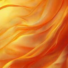 Obraz premium A flowing fabric in vibrant orange hues, creating a sense of warmth and movement.