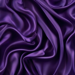 Obraz premium A close-up of luxurious purple satin fabric, showcasing its smooth texture and elegant draping.