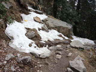 hiking in the mountains