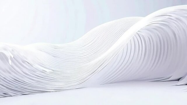 a white paper sculpture