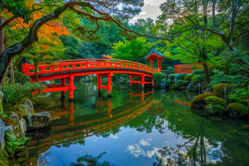 Beautiful japanese garden