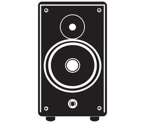 Fototapeta premium Speaker icon, Speaker isolated on white background, Loudspeaker speaker vector