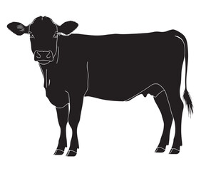 Cow silhouette icon
