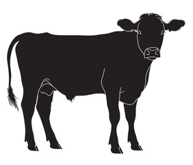 Cow silhouette icon