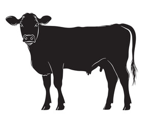 Cow silhouette icon