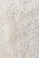 white plush fabric texture background , background pattern of soft warm material