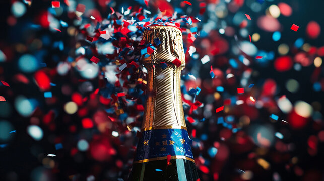 Celebrate National Champagne Day with sparkling wine and festive confetti at a lively gathering