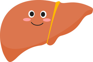 Smiling Liver Illustration