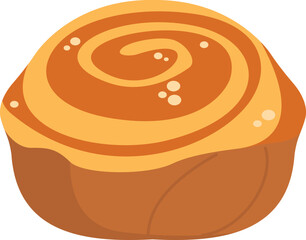 Bun Cinnamon or Sesame bakery food