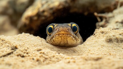 A Sand-Dwelling Eel with Striking Eyes