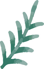 cute vector illustration of snowy Christmas decoration asset