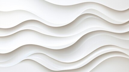 abstract 3d wavy white background