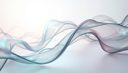 Description: Use smooth, flowing lines that form interconnected wave-like patterns across the background. This creates a soft, organic mesh structure, ideal for a minimalist and modern vibe.