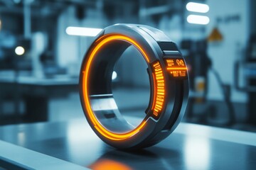 Glowing Smart Wearable Ring with Biometric Features