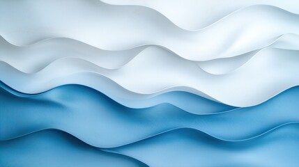 abstract blue and white wavy background