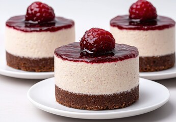 Delicious raspberry cheesecake dessert
