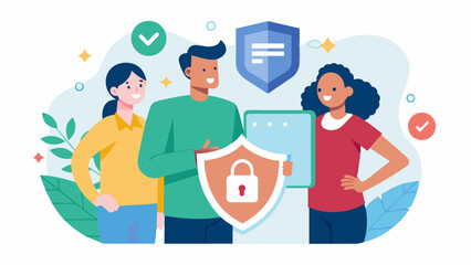 The program emphasizes the importance of confidentiality and respects the privacy of those seeking support.. Vector illustration