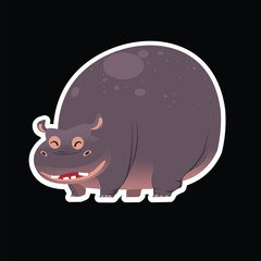 Cute wild animals collection Hand drawn vector illustration style flat design Concept for kids fashion textile print poster card sticker