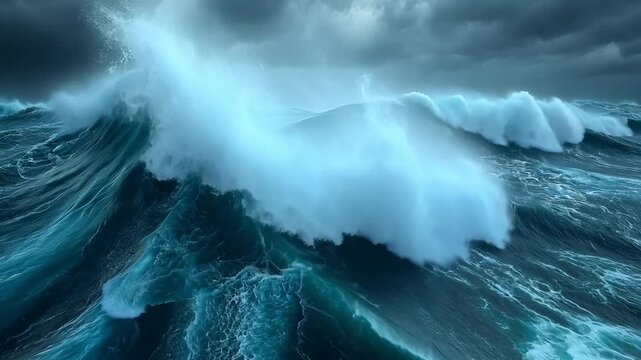 Ocean Waves Crashing footage