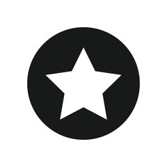 Star black element design isolated on white. Vector illustration