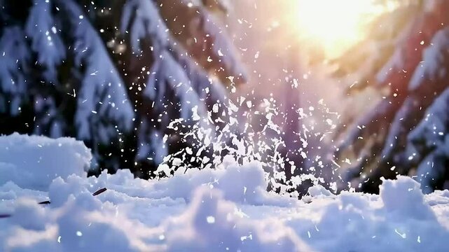 snow  falling
