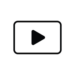 Play media icon vector illustration