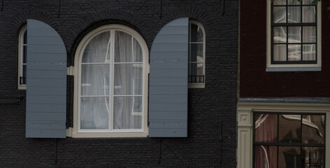 Variety of windows  and shutters on Keizersgracht