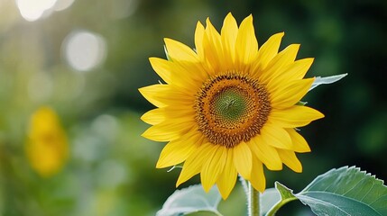 Obraz premium Vibrant Sunflower Blooms in Sunny Garden Setting