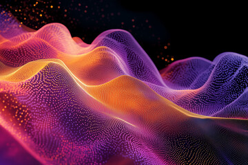 Fototapeta premium Intricate Wave Line Design with 3D Effects: A Modern, Abstract Art Background