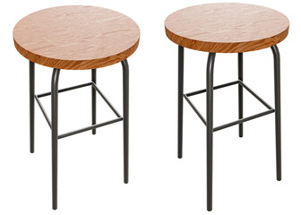 Durable Construction: The sturdy metal legs and solid wooden seat ensure durability and longevity, making this stool a long-lasting investment.