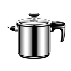 Stainless Steel Pressure Cooker with Lid and Handle