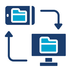 Fototapeta premium Data Synchronization Icon