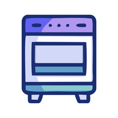 Obraz premium gas stove illustration