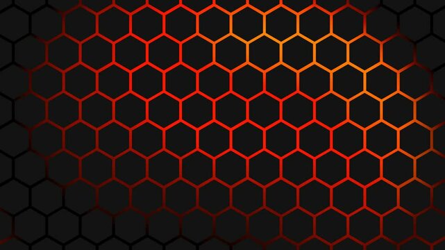 hexagonal cell motion graphics abstract background. video footage. 4k