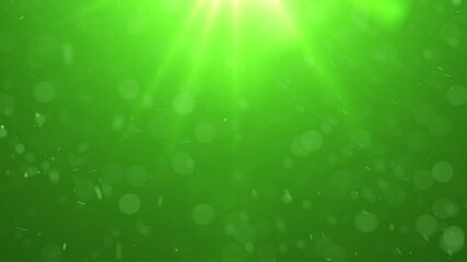 green bokeh background. green screen background with light and particles - Powered by Adobe