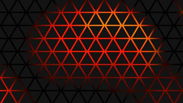 Triangles cell pattern motion graphics abstract background. video footage. 4k