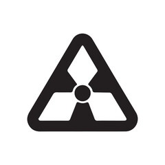 Black Radiation icon vector art illustration on white background