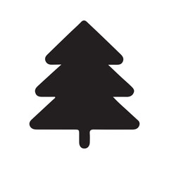 Christmas tree vector art design on white background