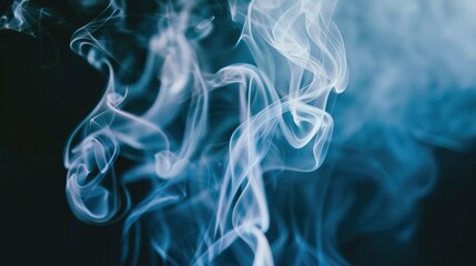 A black and white photo of smoke and steam. The image has a moody and mysterious feel to it