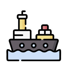 illustration of a ship