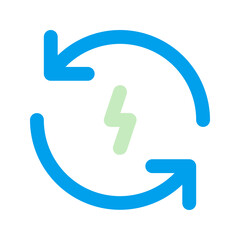 renewable energy duo tone icon