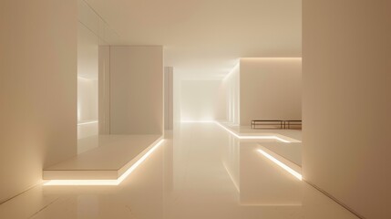 Obraz premium Minimalist reflection area, soft lighting