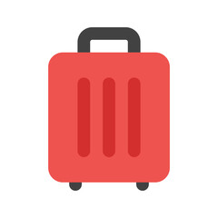 luggage flat icon