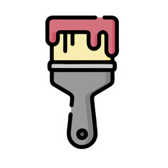 hand holding a paintbrush